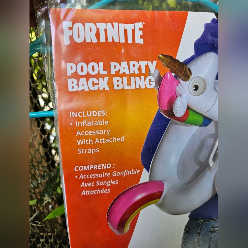 Fortnite Pool Party Back Bling Inflatable 2019 Epic Games